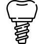 icono de implante dental